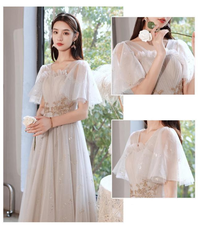 S 二次会パーティードレス 花嫁 ブライズメイド/花嫁/二次会/プリンセスドレス/パーティードレス